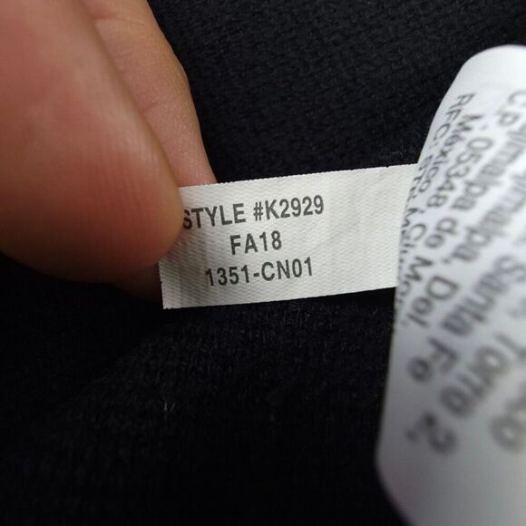 J CREW Merino Wool Knit Button Down Sweater Blazer Jacket Minimal XXXS Black - Picture 6 of 6